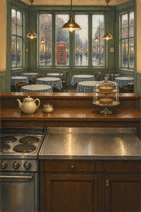 The kitchen in Otter Up!
